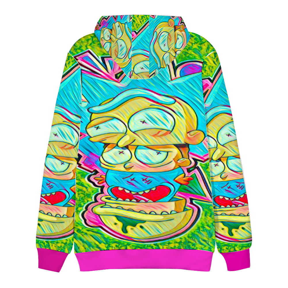 Custom Unisex Hoodies Novelty Pullover Sweatshirts  without Pockets