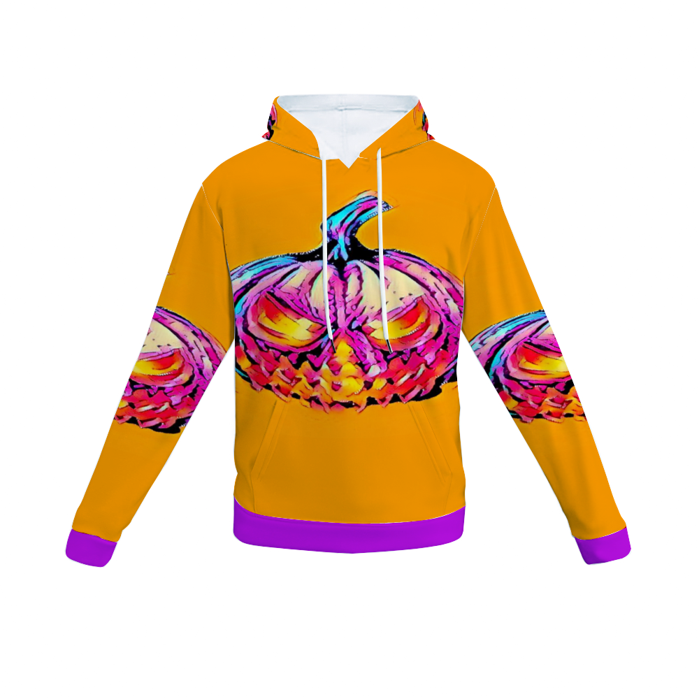 Customizable Unisex All Over Print Plush Hoodies with Pockets