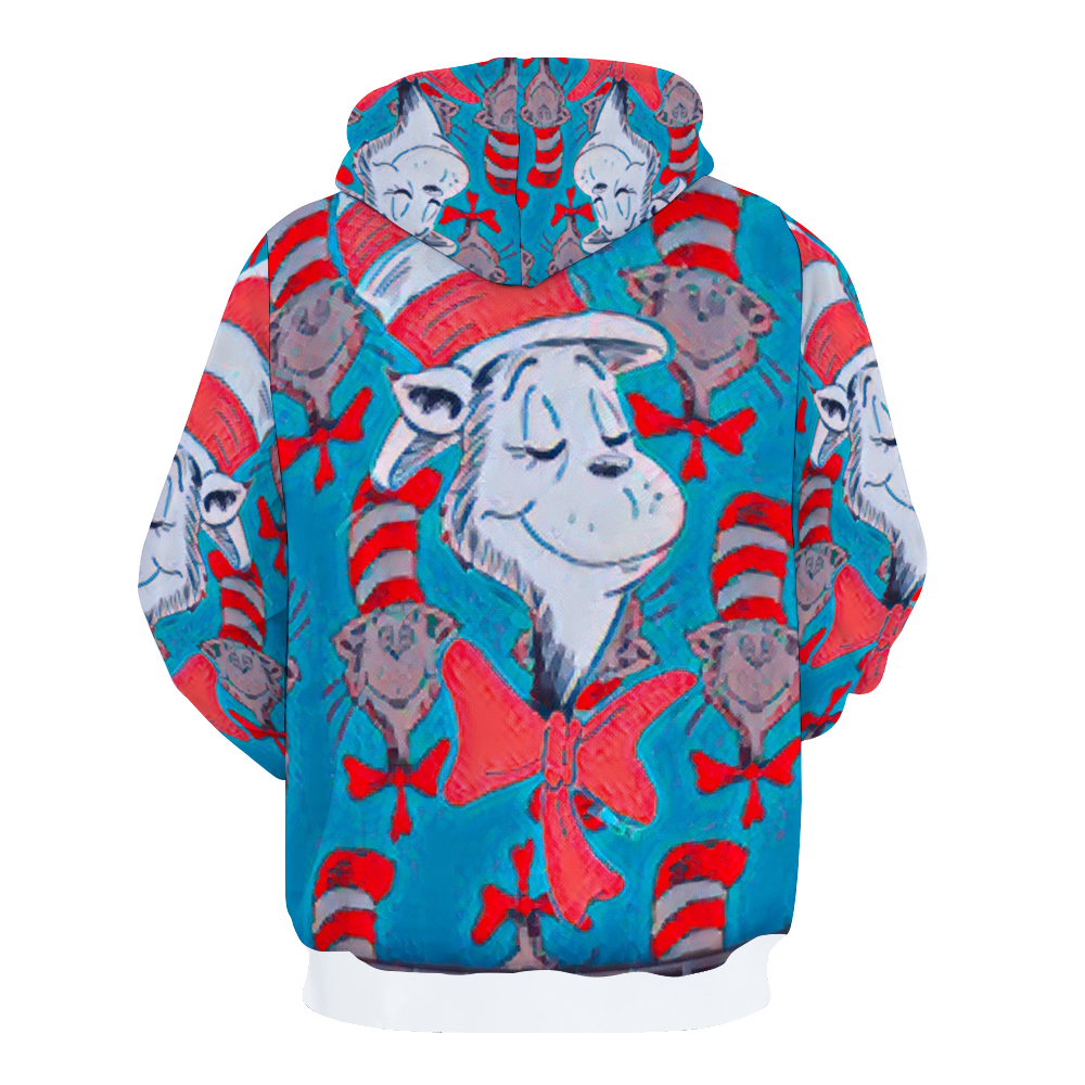 Customizable Unisex All Over Print Plush Hoodies with Pockets