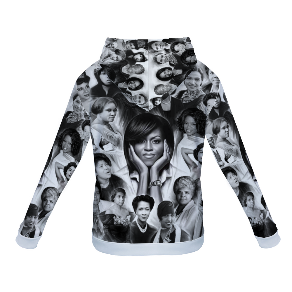 Customizable Unisex All Over Print Plush Hoodies with Pockets