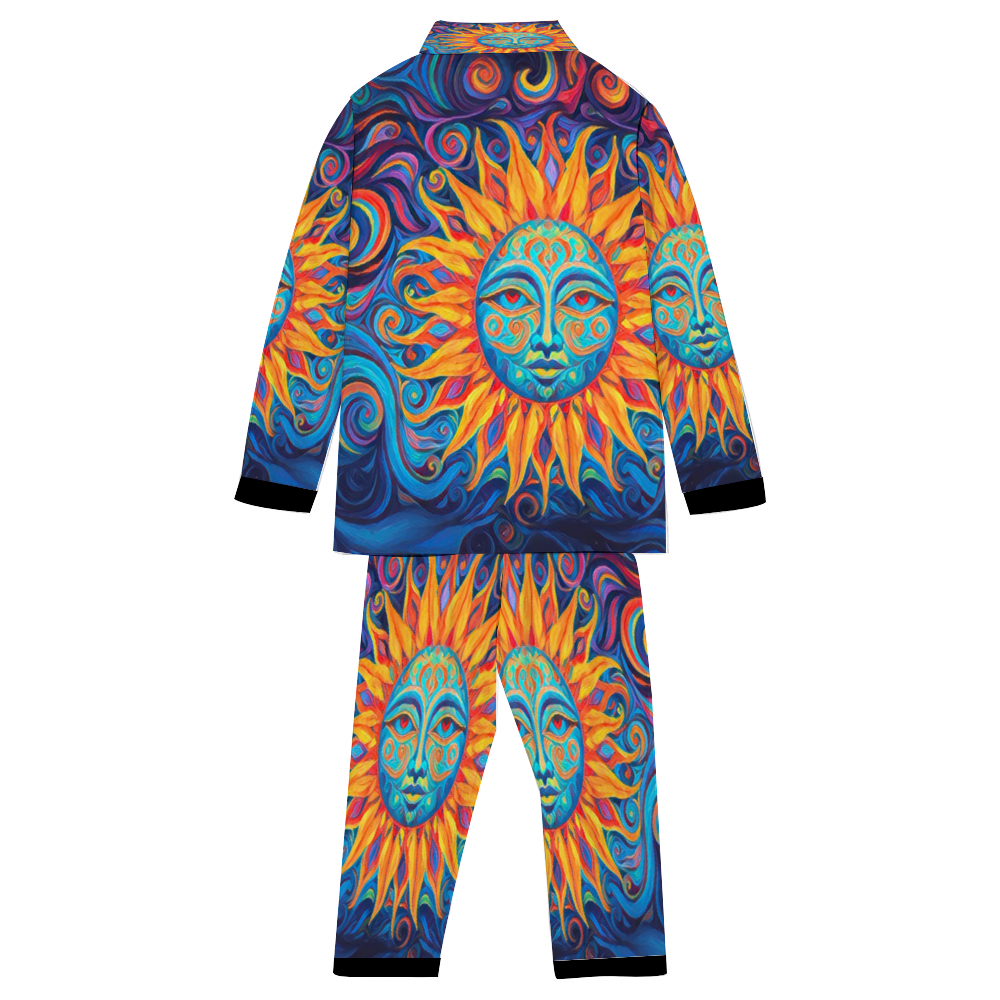 Custom Unisex  All Over Print Long Sleeve Pajamas Set of Shirt & Pants for Adults Sleeper Set Lounge Clothing