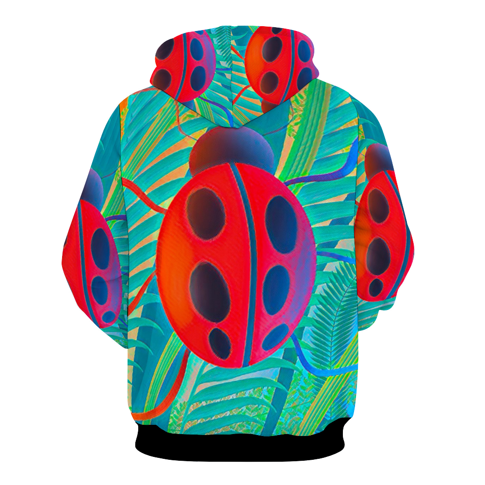 Customizable Unisex All Over Print Plush Hoodies with Pockets