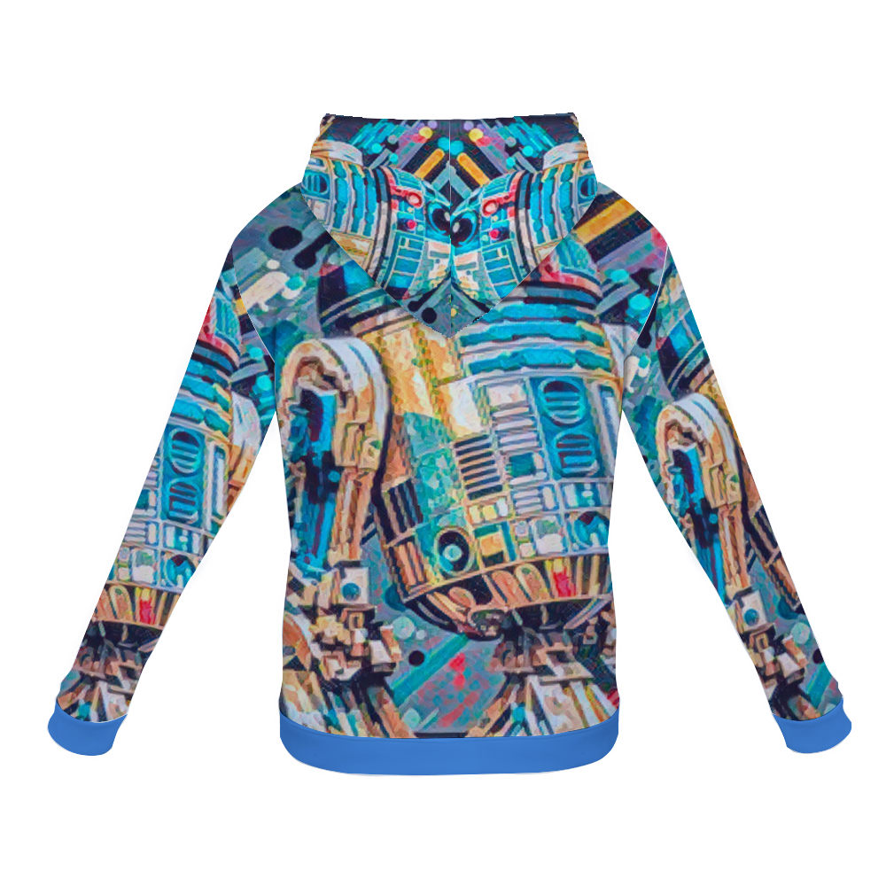 Customizable Unisex All Over Print Plush Hoodies with Pockets