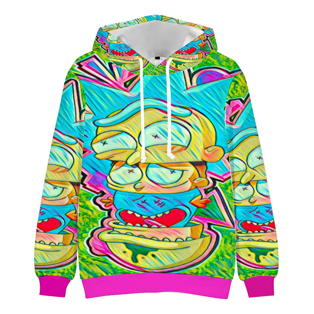 Custom Unisex Hoodies Novelty Pullover Sweatshirts  without Pockets