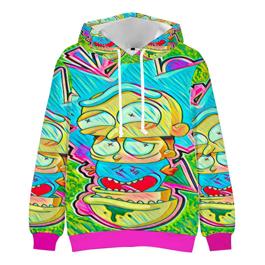 Custom Unisex Hoodies Novelty Pullover Sweatshirts  without Pockets