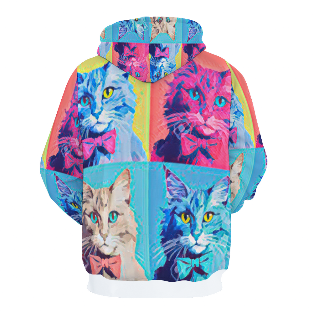 Customizable Unisex All Over Print Plush Hoodies with Pockets