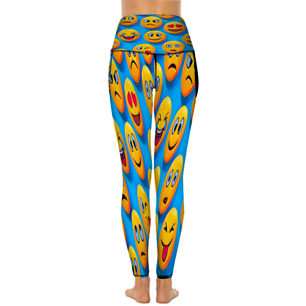 Custom Women's All Over Printed High Waist Yoga Skinny Pants