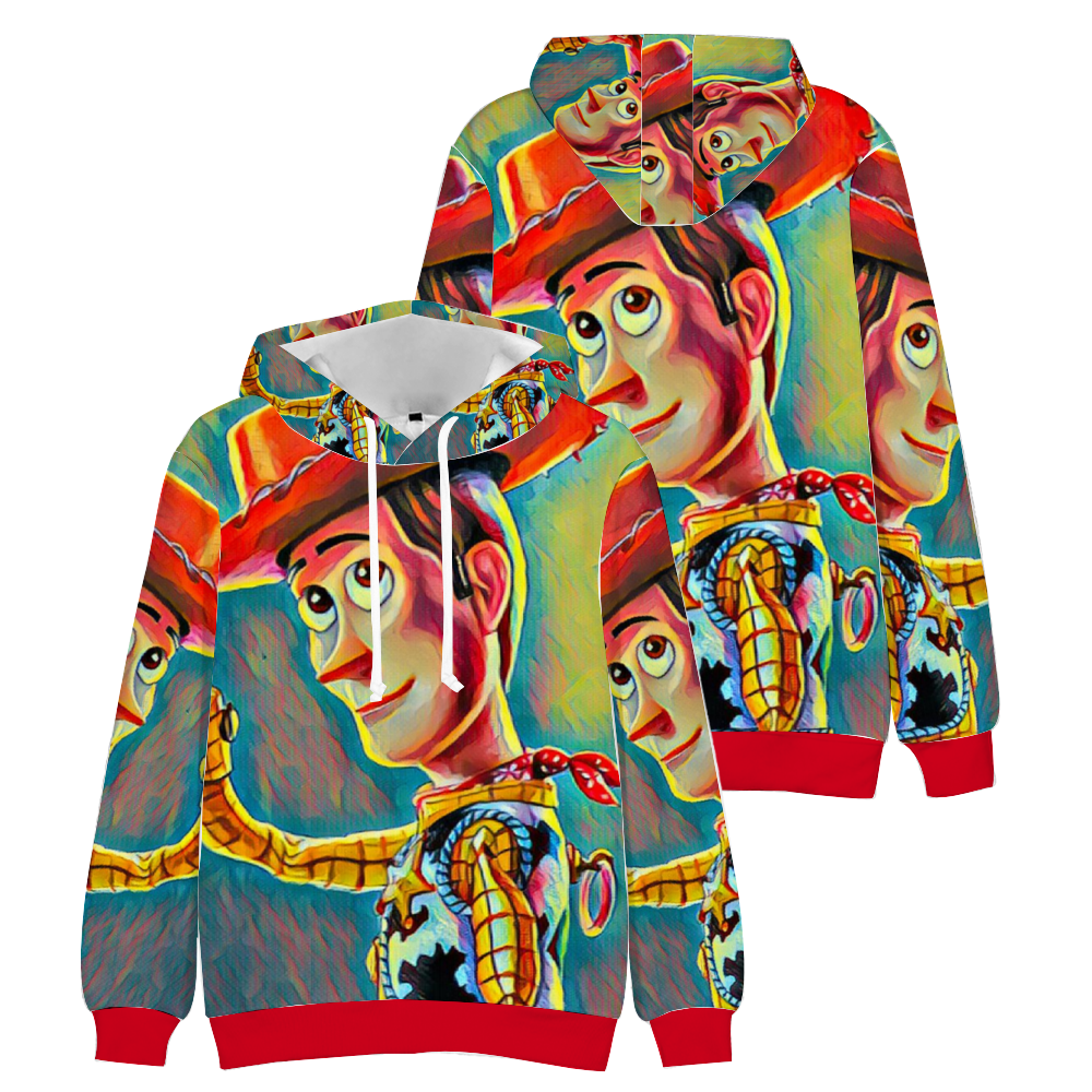 Custom Unisex Hoodies Novelty Pullover Sweatshirts  without Pockets