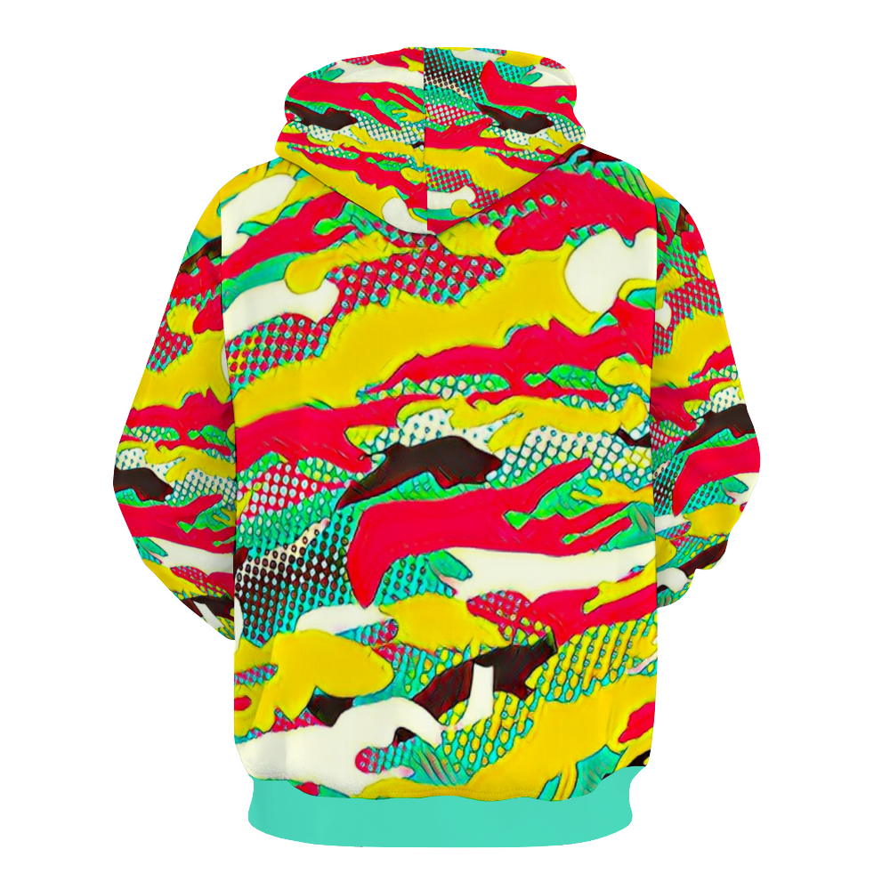 Customizable Unisex All Over Print Plush Hoodies with Pockets