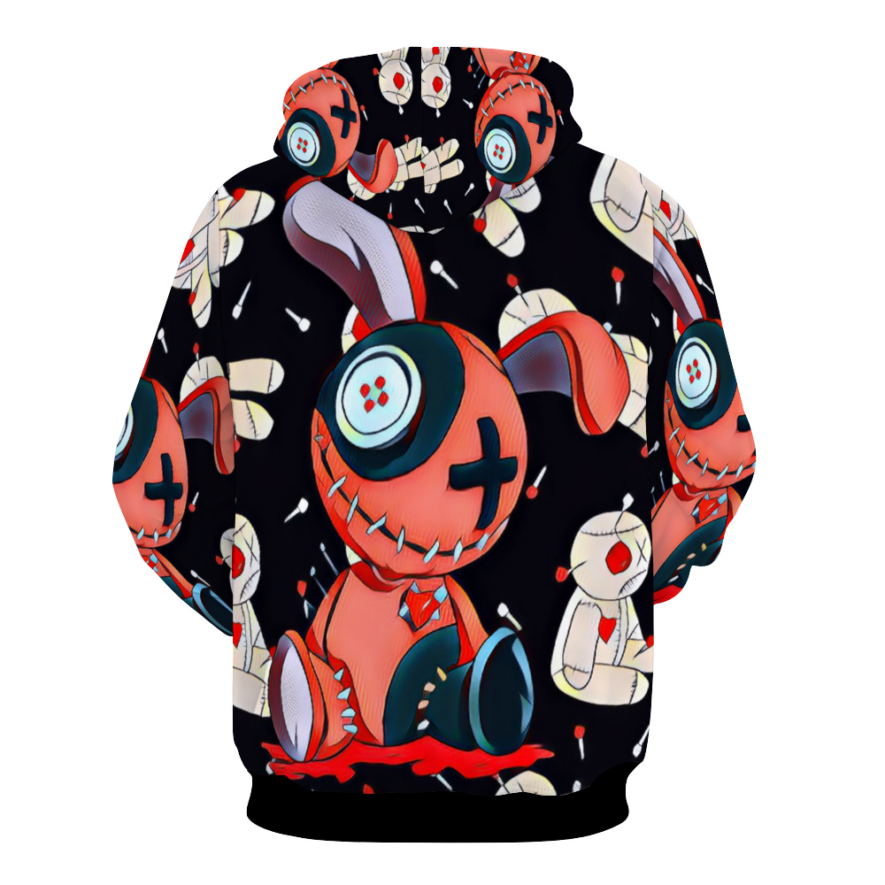 Customizable Unisex All Over Print Plush Hoodies with Pockets