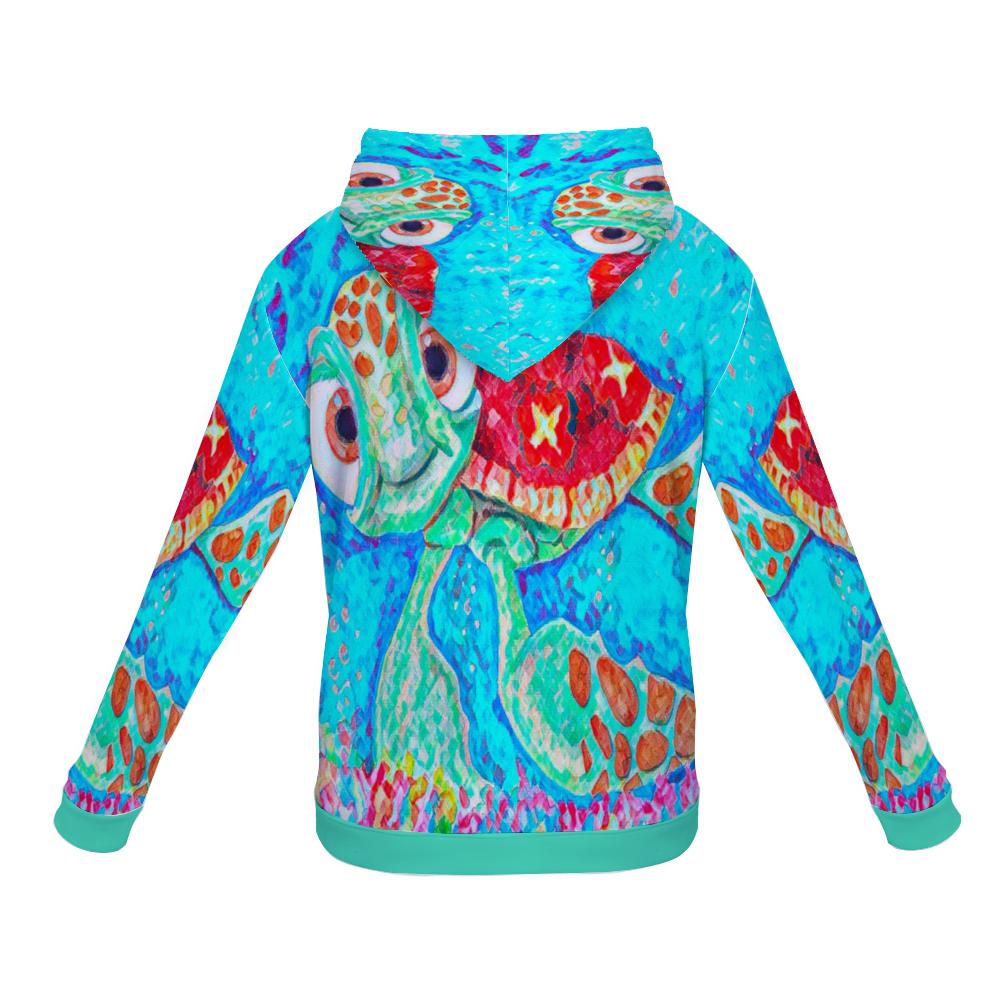 Customizable Unisex All Over Print Plush Hoodies with Pockets