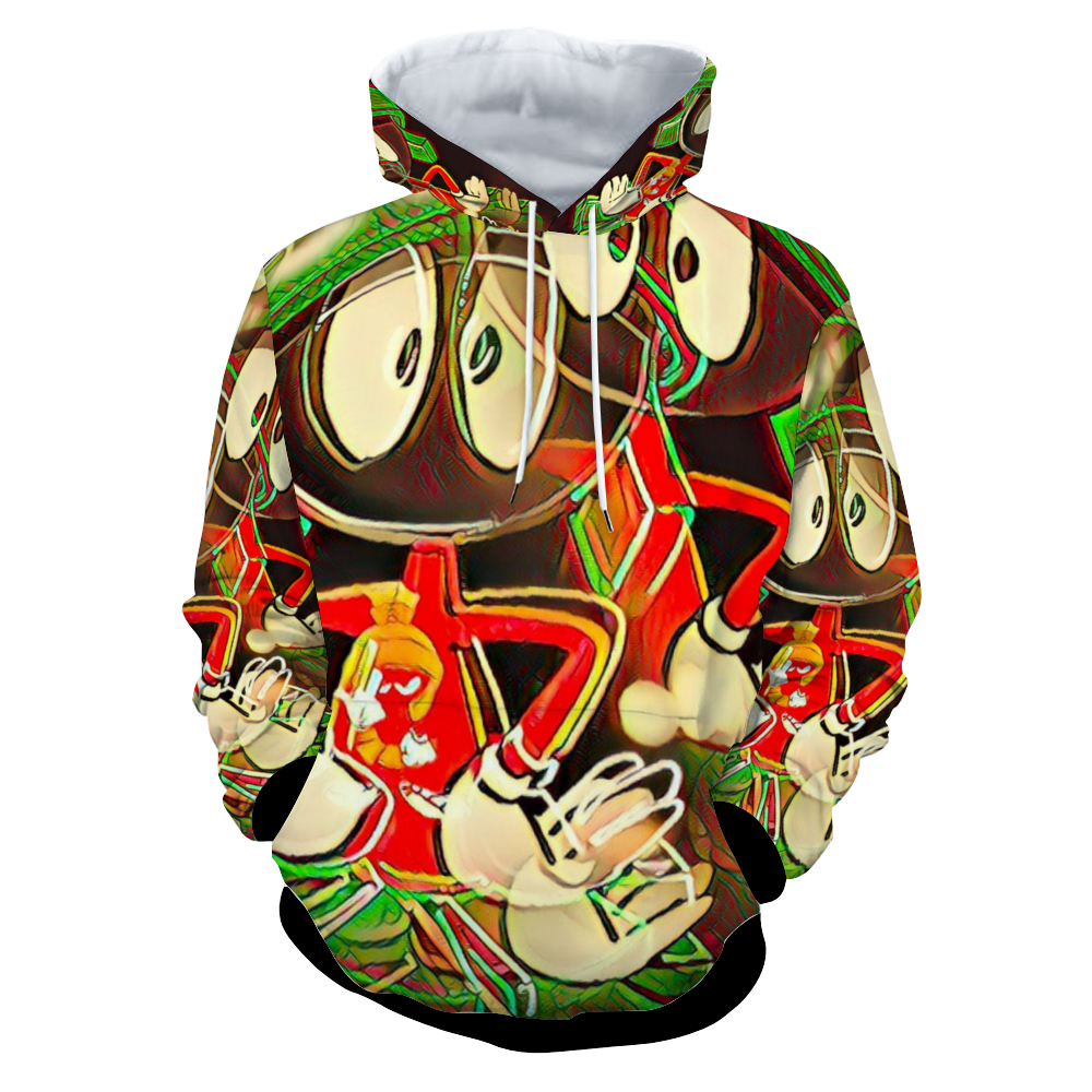 Customizable Unisex All Over Print Plush Hoodies with Pockets