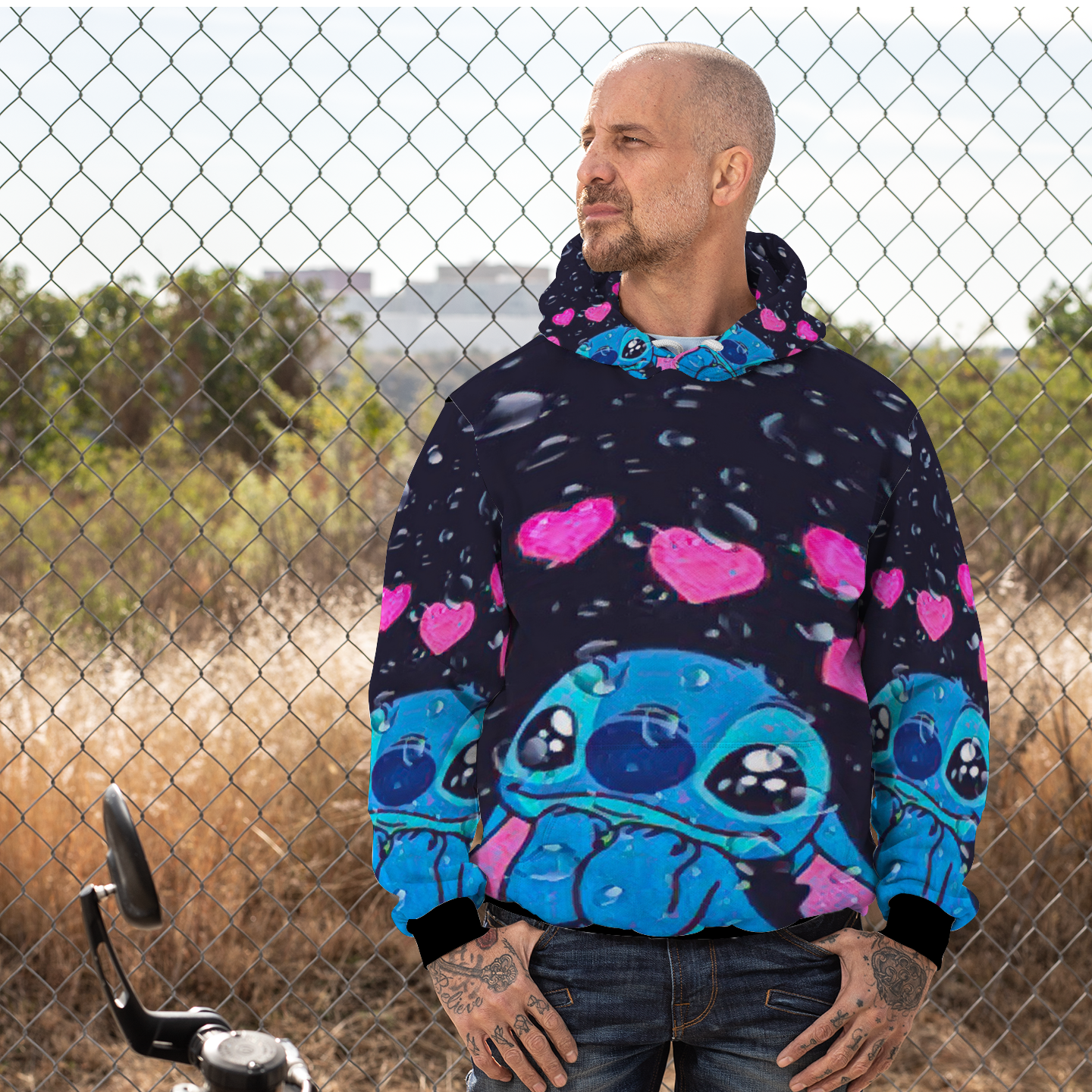 Customizable Unisex All Over Print Plush Hoodies with Pockets