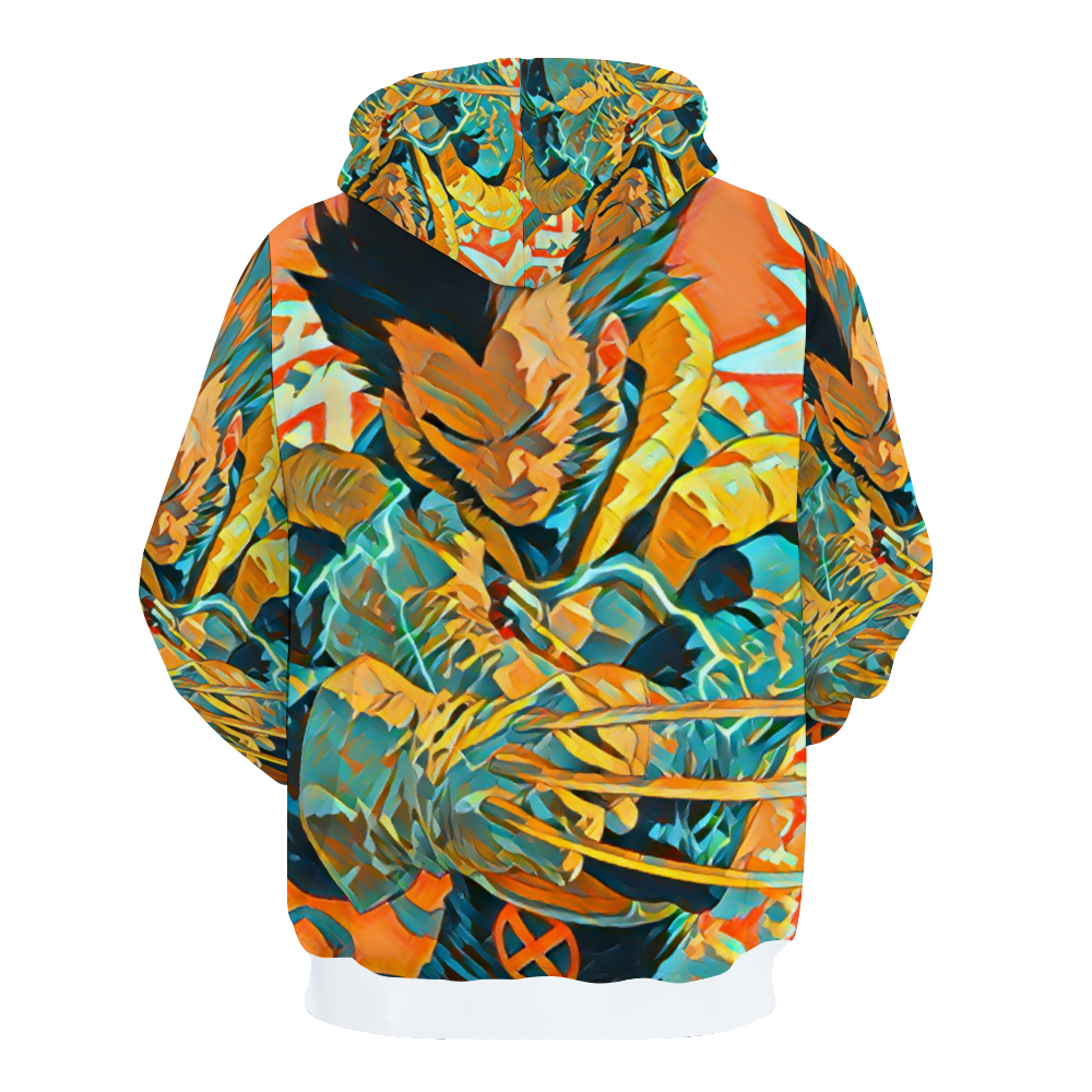 Customizable Unisex All Over Print Plush Hoodies with Pockets