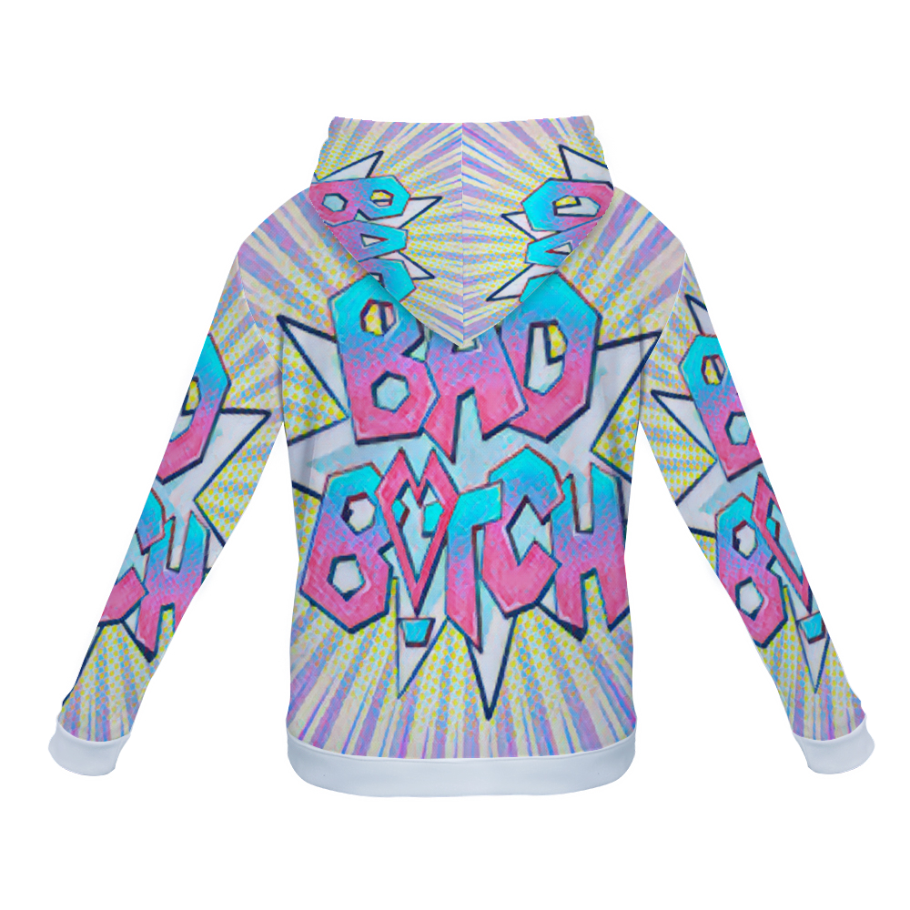 Customizable Unisex All Over Print Plush Hoodies with Pockets