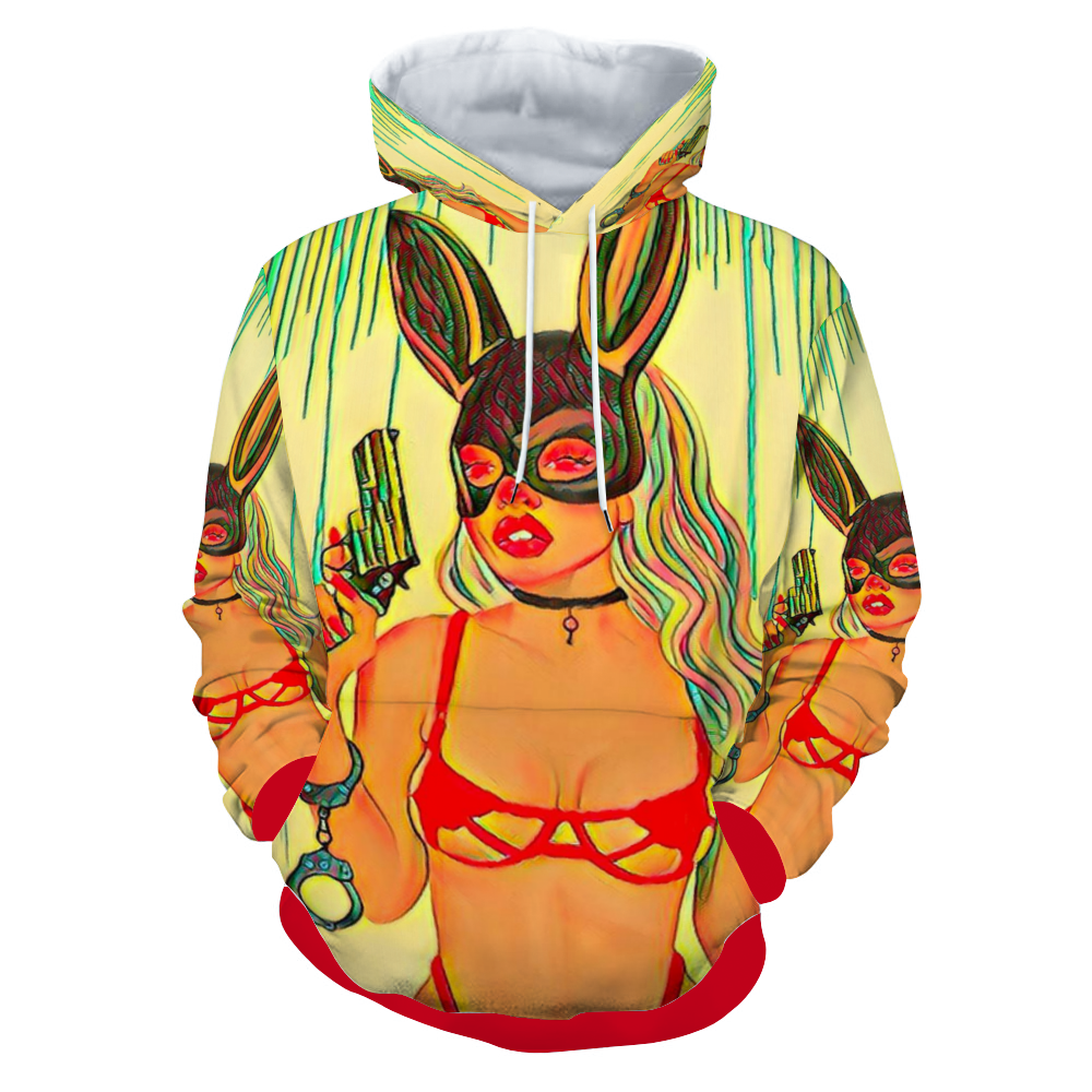 Customizable Unisex All Over Print Plush Hoodies with Pockets