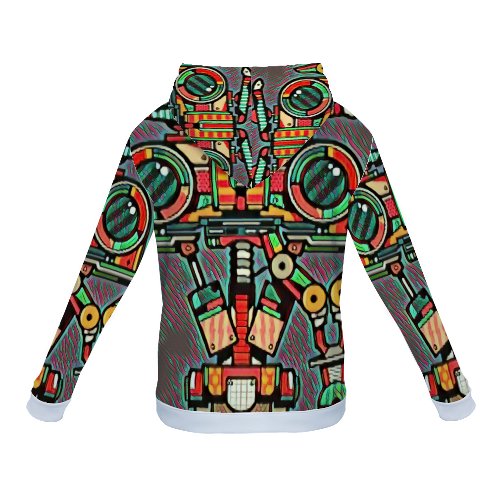 Customizable Unisex All Over Print Plush Hoodies with Pockets