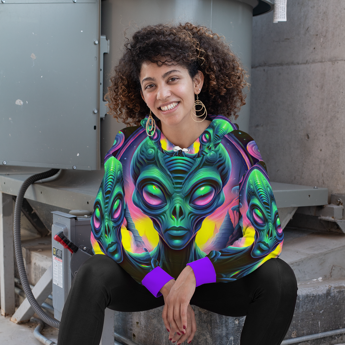 Customizable Unisex All Over Print Plush Hoodies with Pockets