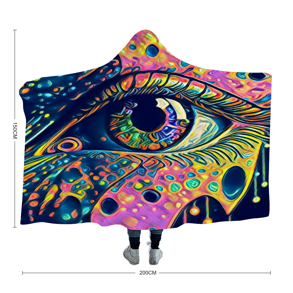 Custom Fleece Hooded Blankets Oversized Hooded blankets for adults