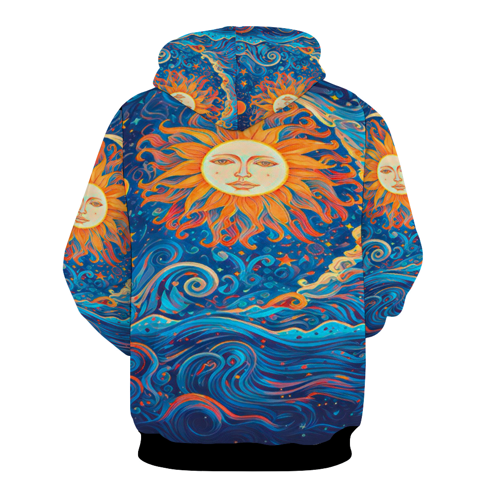 Customizable Unisex All Over Print Plush Hoodies with Pockets