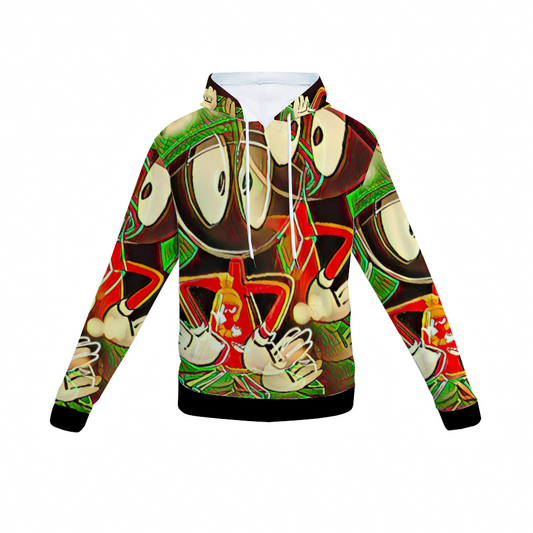 Customizable Unisex All Over Print Plush Hoodies with Pockets