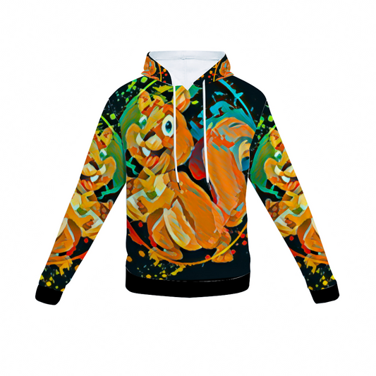 Customizable Unisex All Over Print Plush Hoodies with Pockets