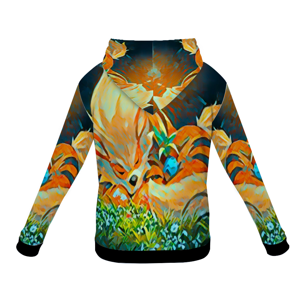 Customizable Unisex All Over Print Plush Hoodies with Pockets