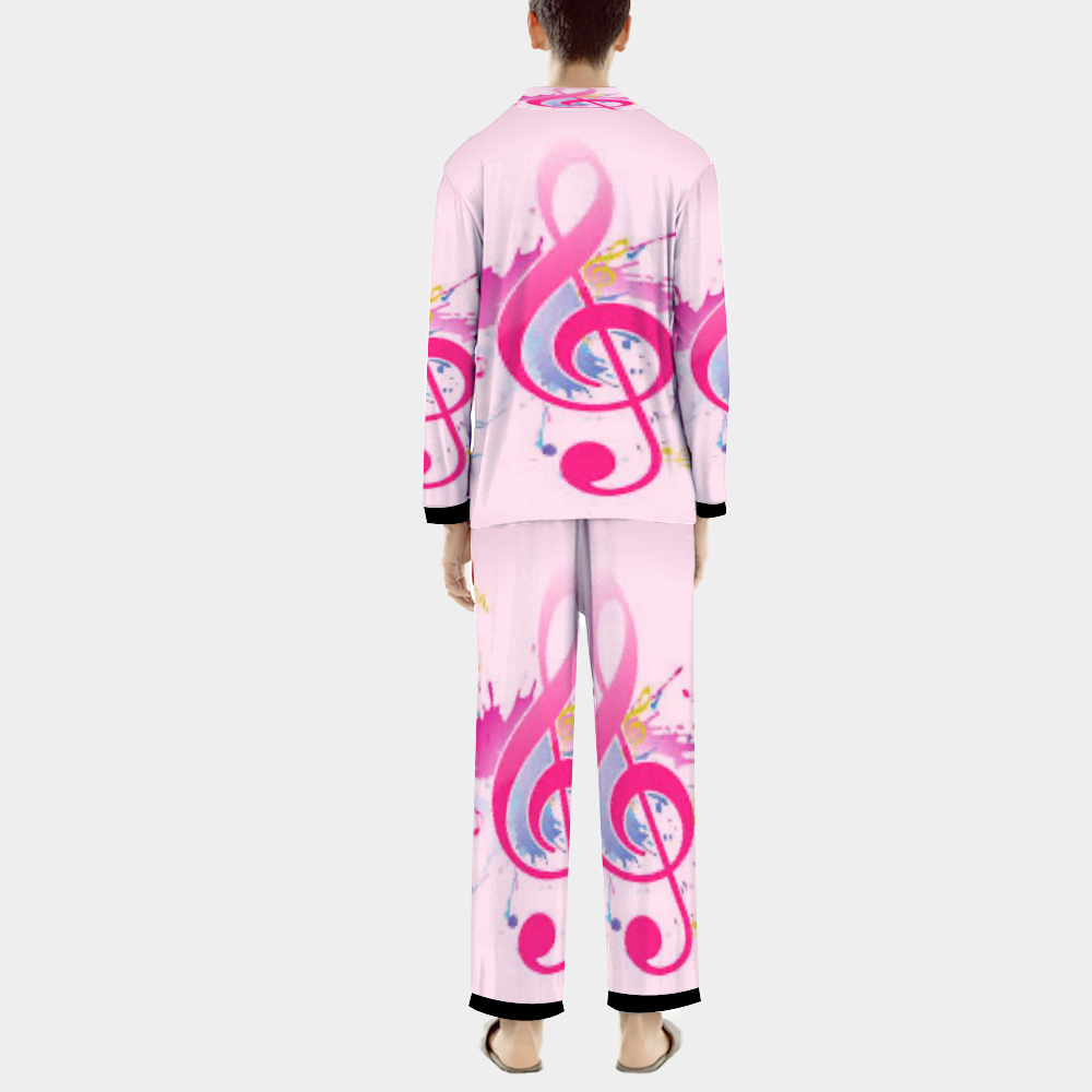 Custom Unisex  All Over Print Long Sleeve Pajamas Set of Shirt & Pants for Adults Sleeper Set Lounge Clothing