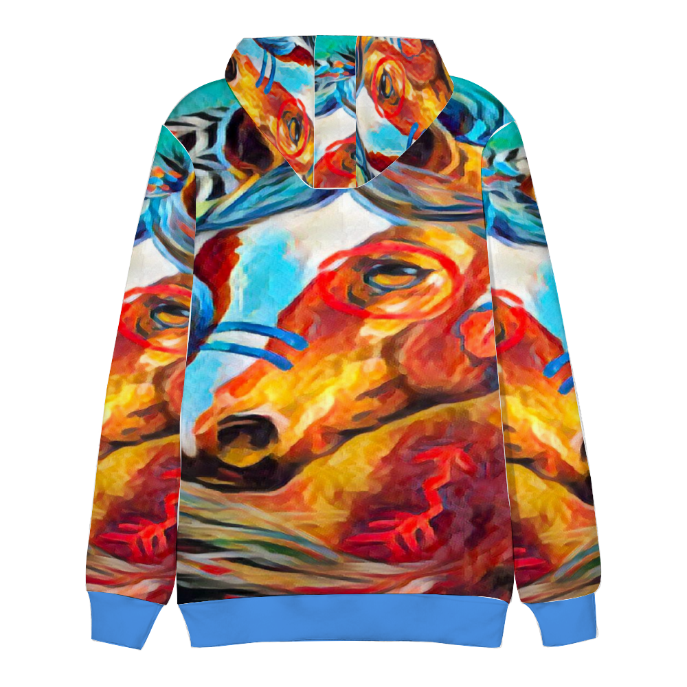 Custom Unisex Hoodies Novelty Pullover Sweatshirts  without Pockets