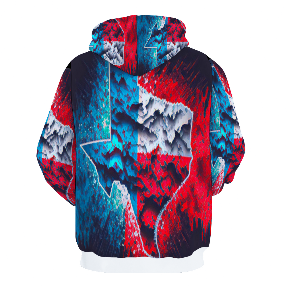 Customizable Unisex All Over Print Plush Hoodies with Pockets