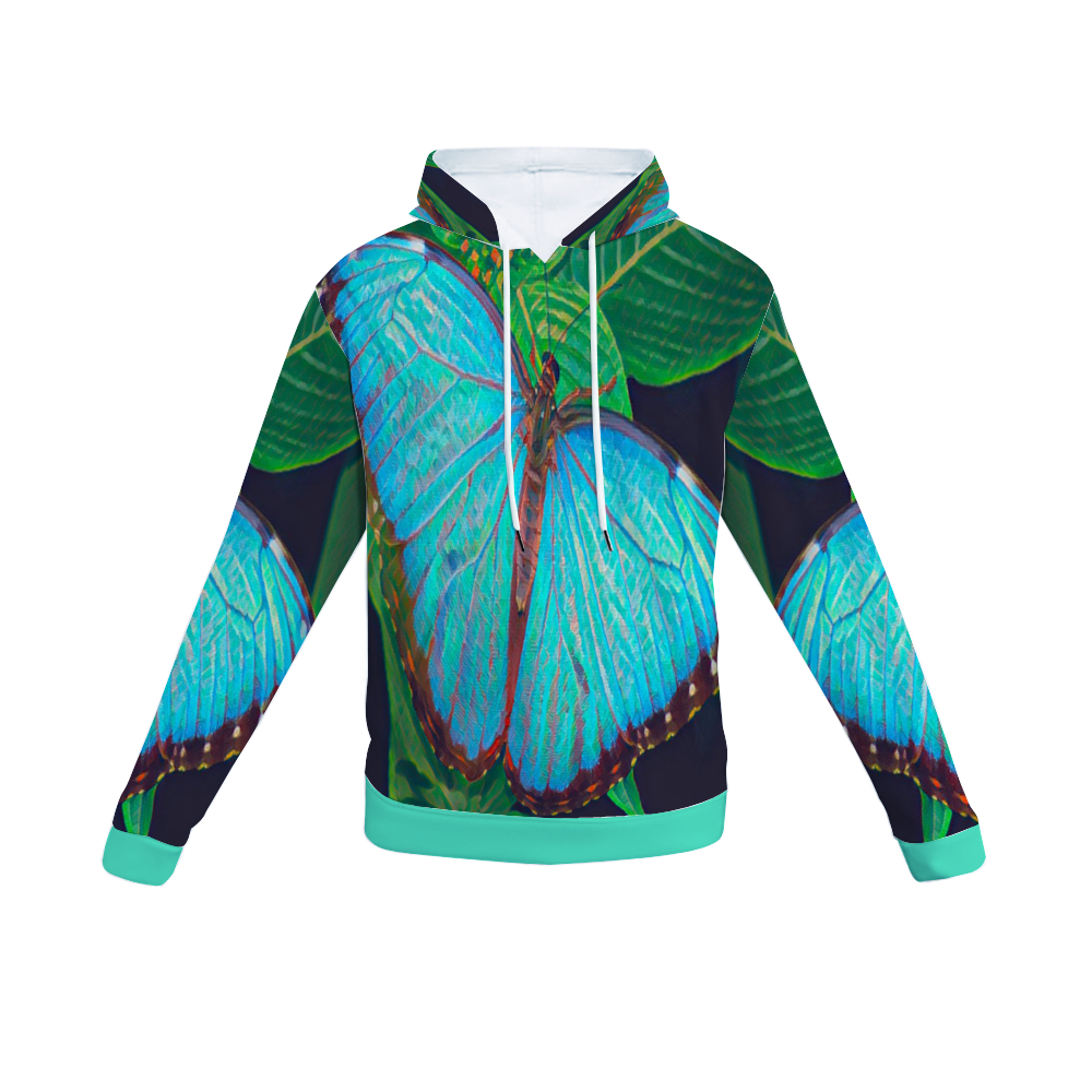 Customizable Unisex All Over Print Plush Hoodies with Pockets