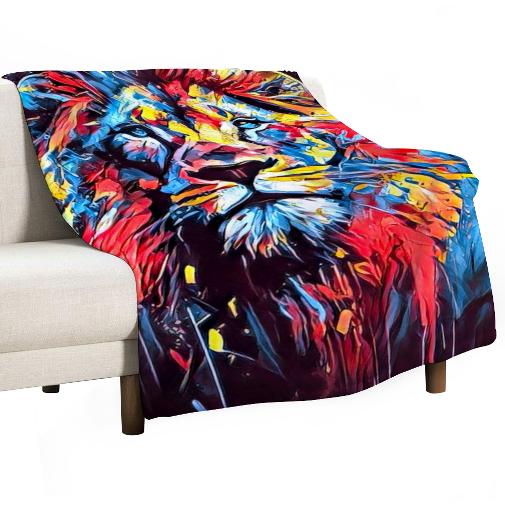 60" × 80" Custom Blankets Thin Flannel Blanket 1 Side Printing