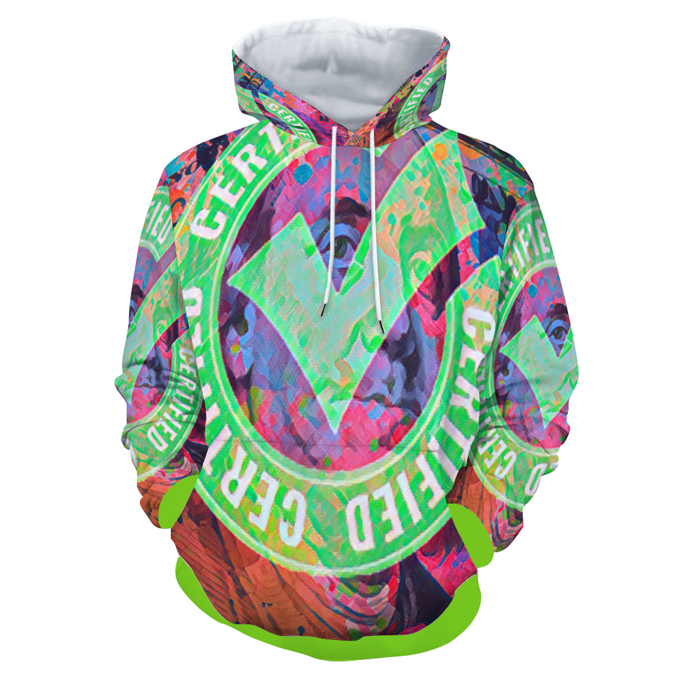 Customizable Unisex All Over Print Plush Hoodies with Pockets