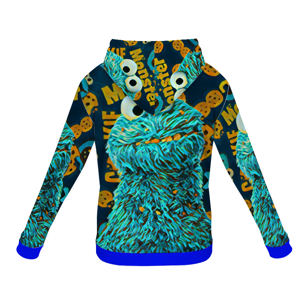 Customizable Unisex All Over Print Plush Hoodies with Pockets