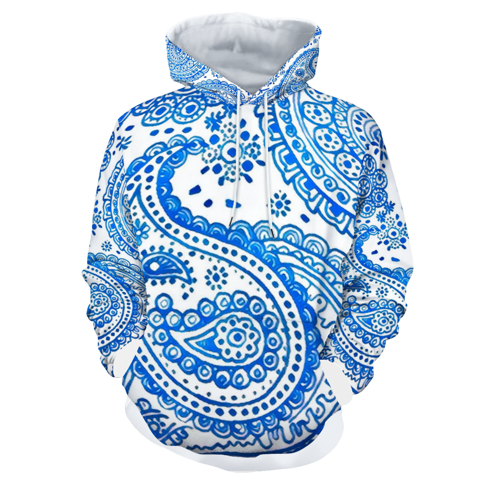 Customizable Unisex All Over Print Plush Hoodies with Pockets