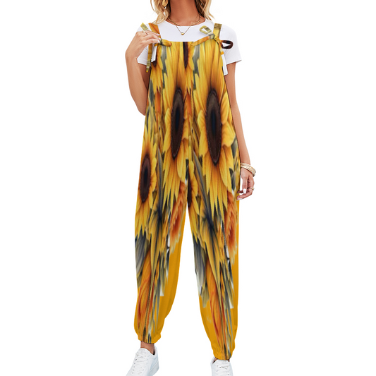 Custom All Over Print Women's Jumpsuit with Suspender