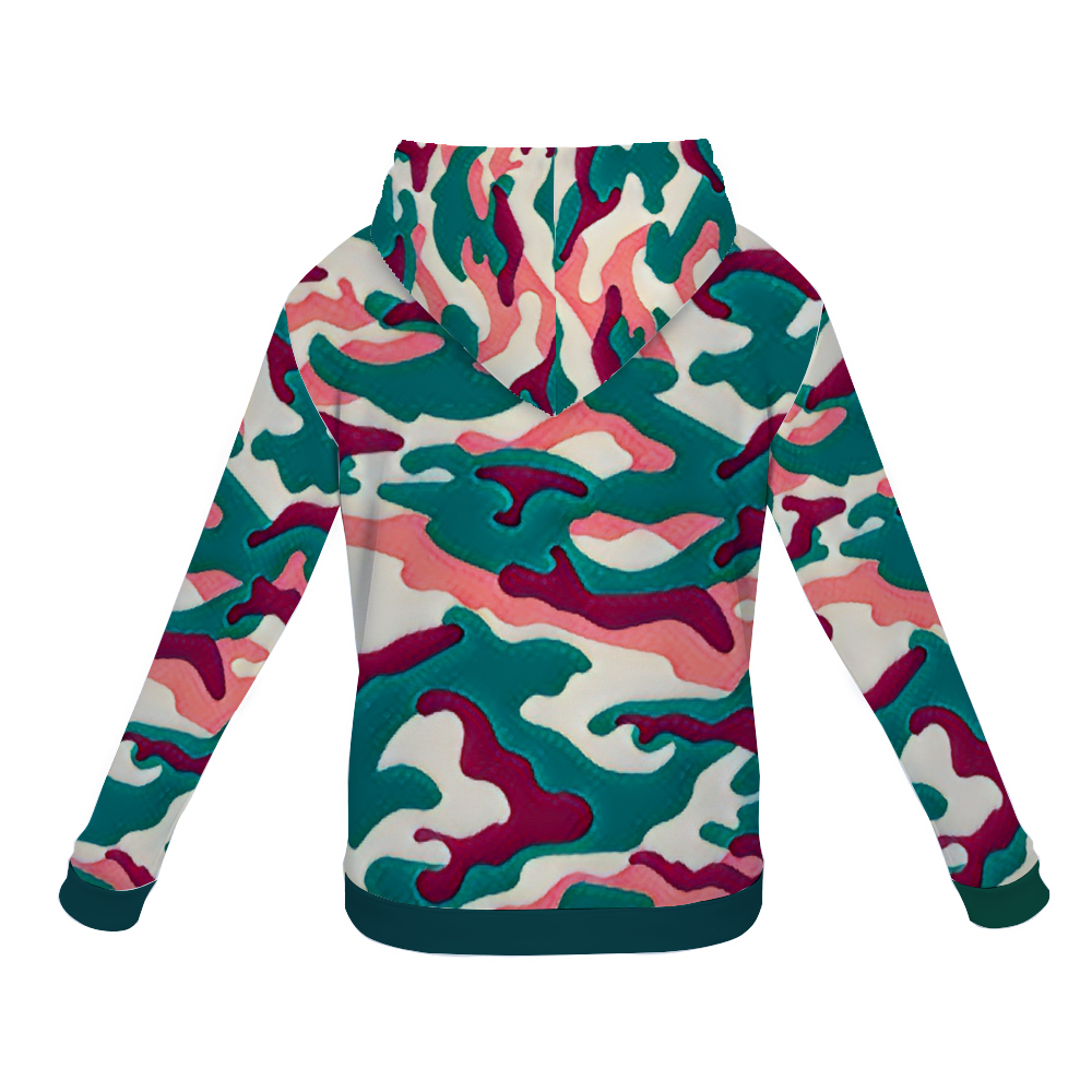 Customizable Unisex All Over Print Plush Hoodies with Pockets