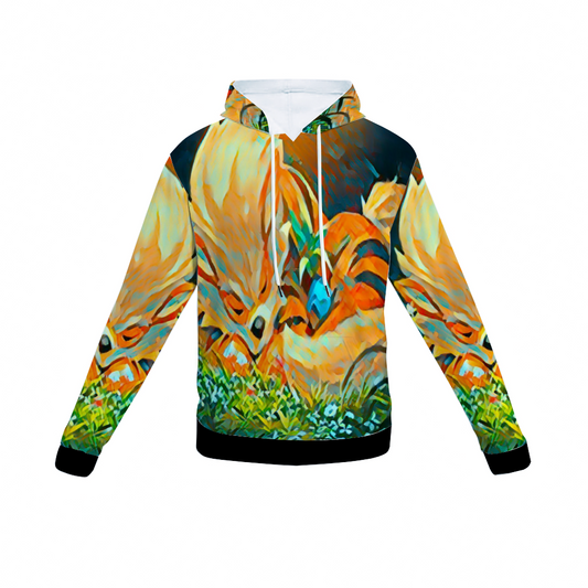 Customizable Unisex All Over Print Plush Hoodies with Pockets