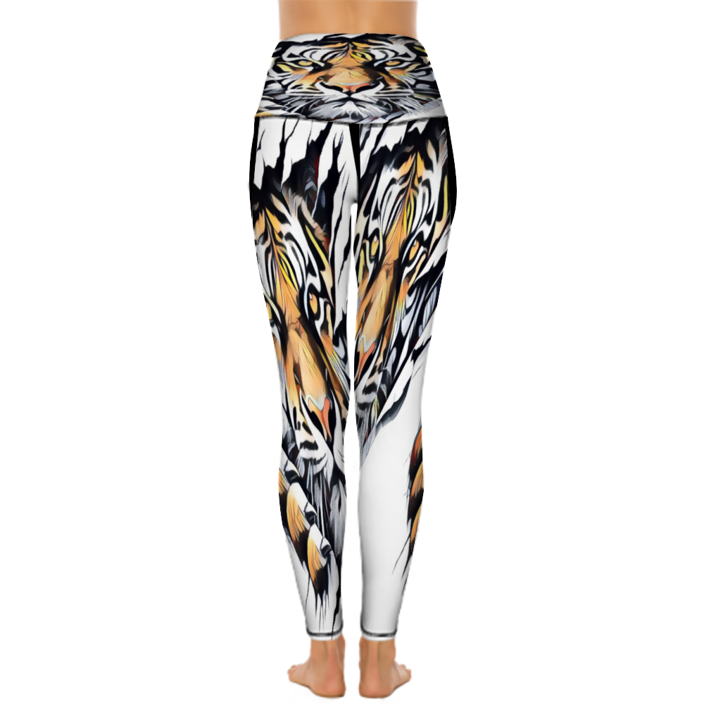 Custom Women's All Over Printed High Waist Yoga Skinny Pants