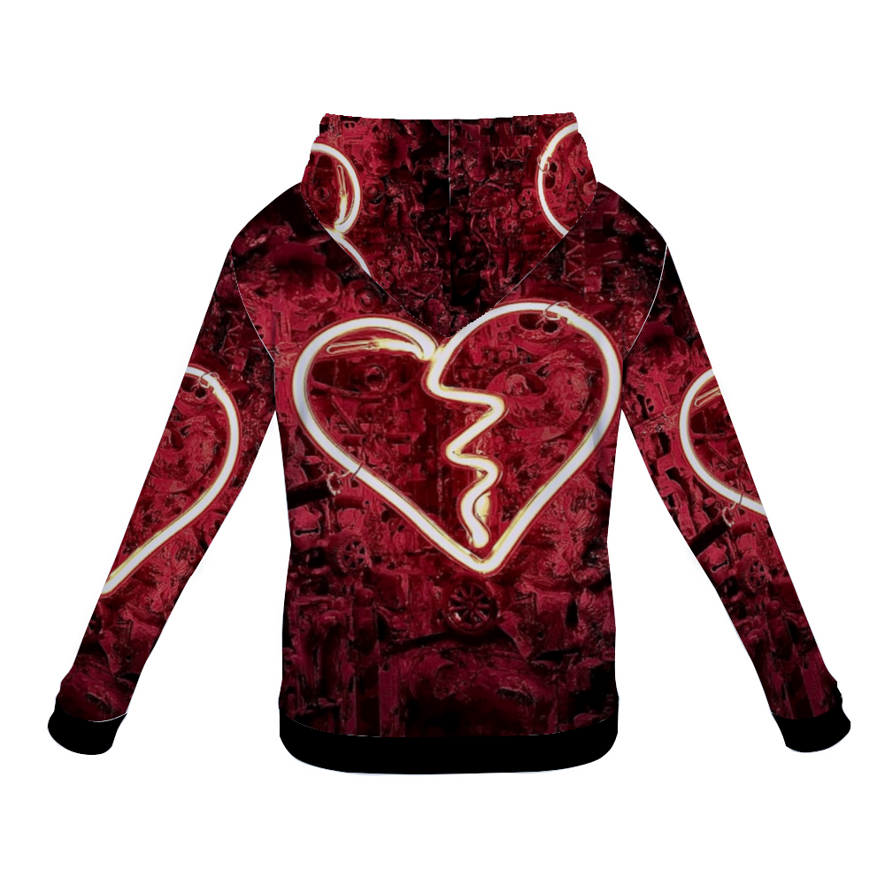 Customizable Unisex All Over Print Plush Hoodies with Pockets