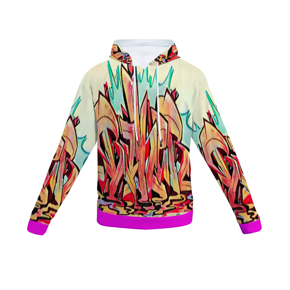 Customizable Unisex All Over Print Plush Hoodies with Pockets