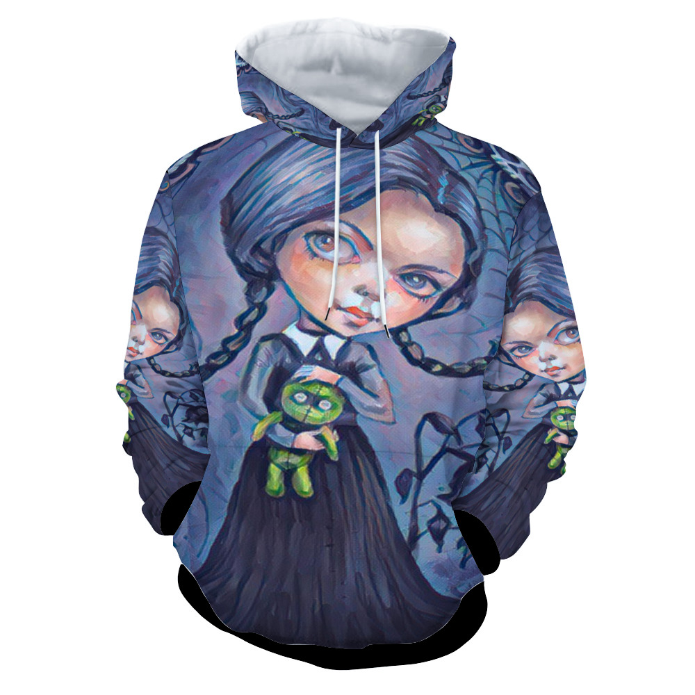 Customizable Unisex All Over Print Plush Hoodies with Pockets