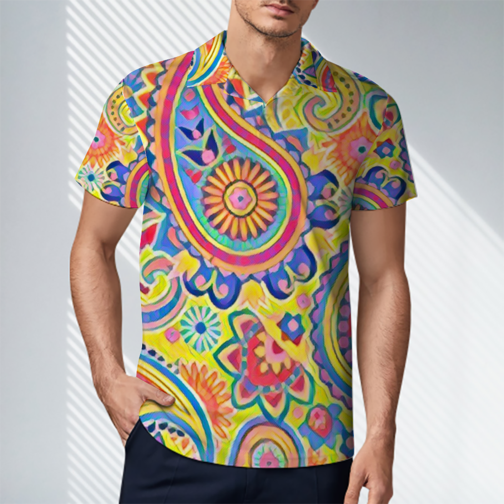 Custom All Over Print POLO Shirt Men's Classic Shirt Tees