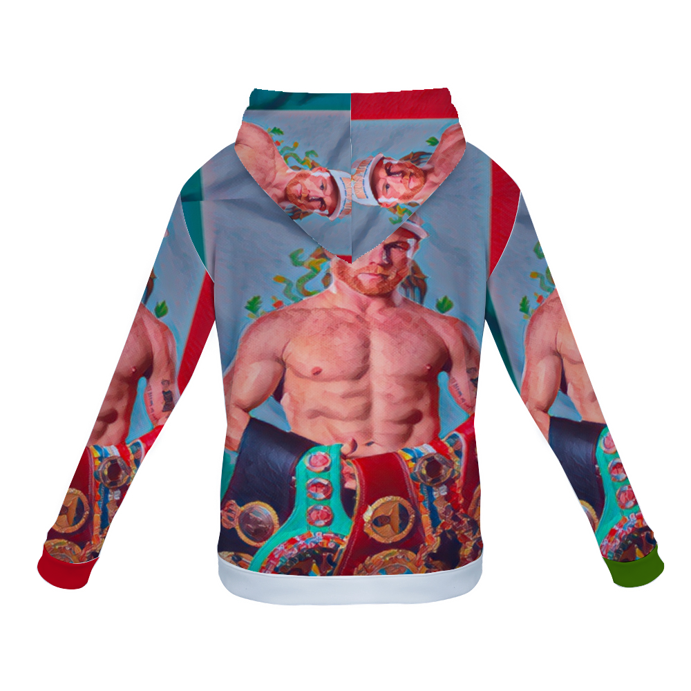 Customizable Unisex All Over Print Plush Hoodies with Pockets