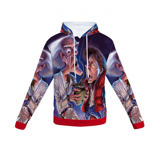 Customizable Unisex All Over Print Plush Hoodies with Pockets