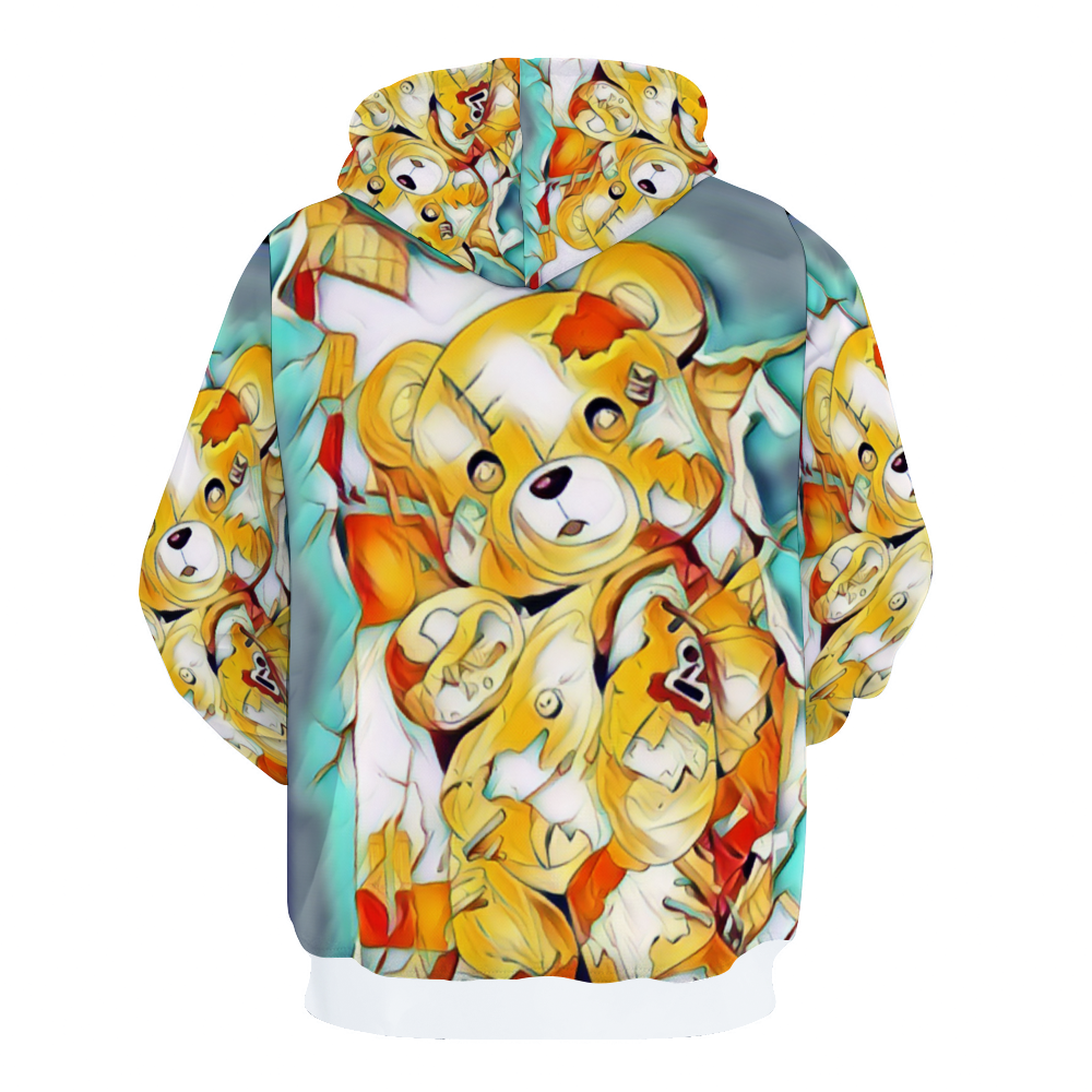 Customizable Unisex All Over Print Plush Hoodies with Pockets