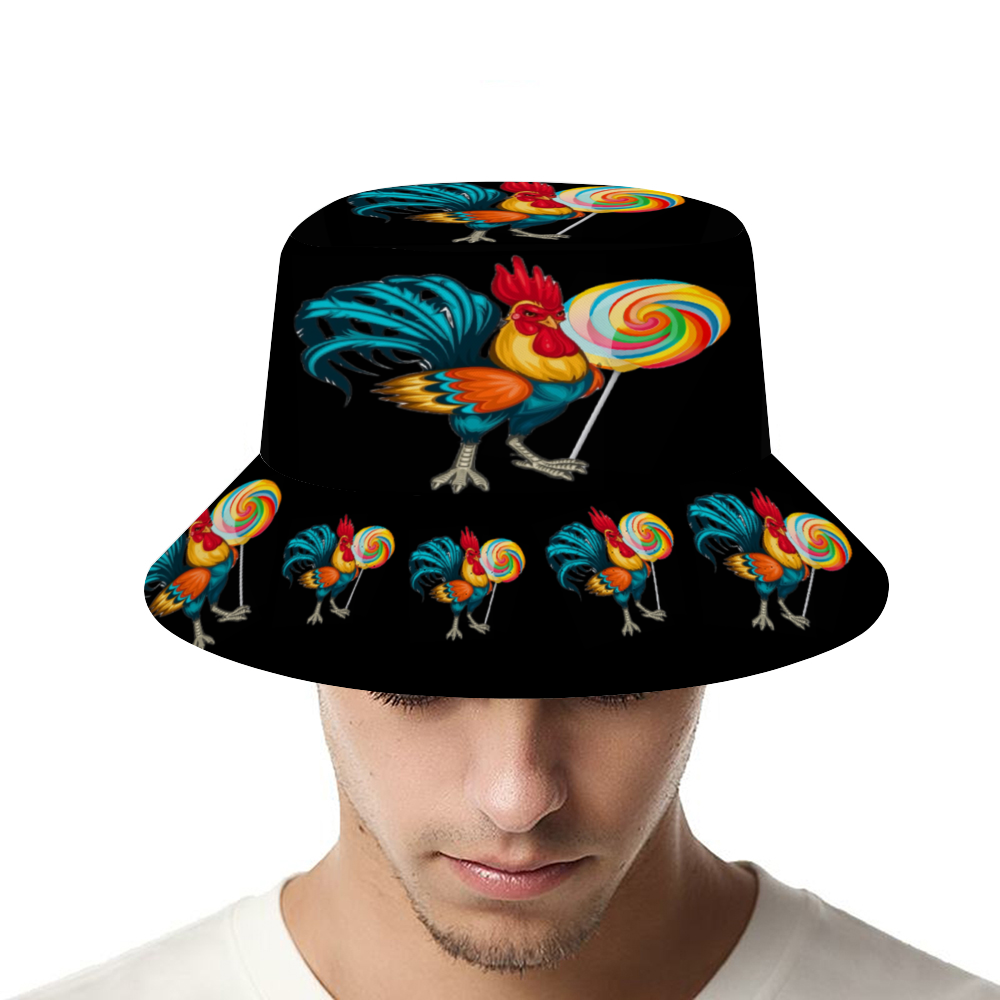 Custom Unisex Classic Bucket Hats Summer Travel Beach Sun Caps