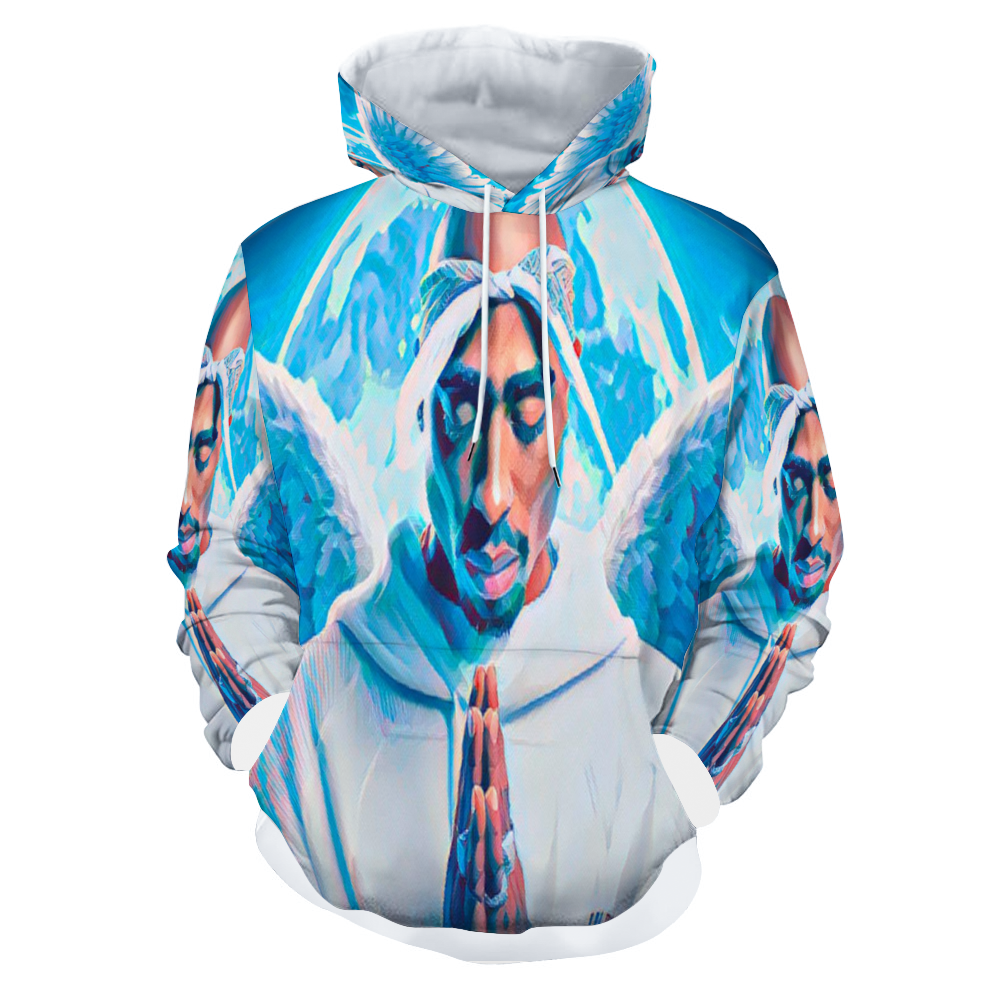 Customizable Unisex All Over Print Plush Hoodies with Pockets