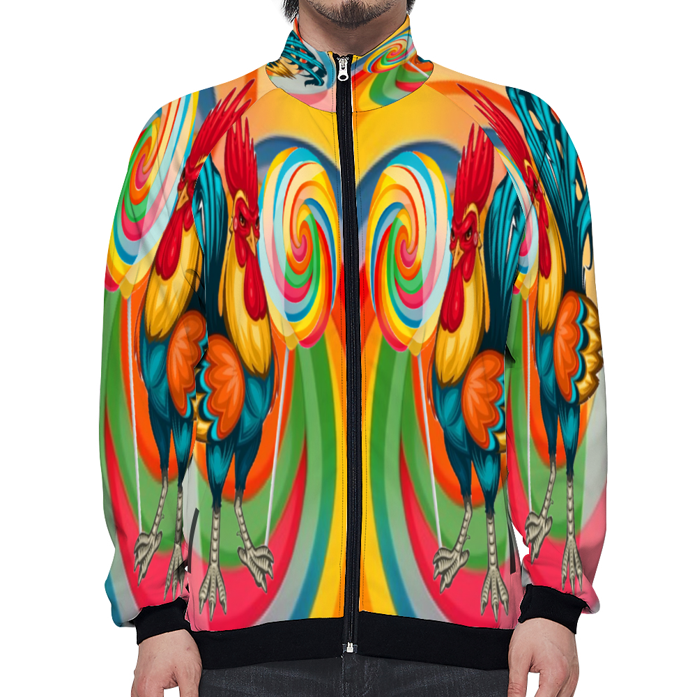 Custom All Over Print Baseball Jackets Fashion Coats with Zipper