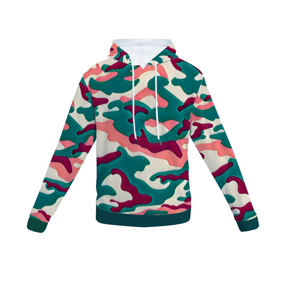 Customizable Unisex All Over Print Plush Hoodies with Pockets